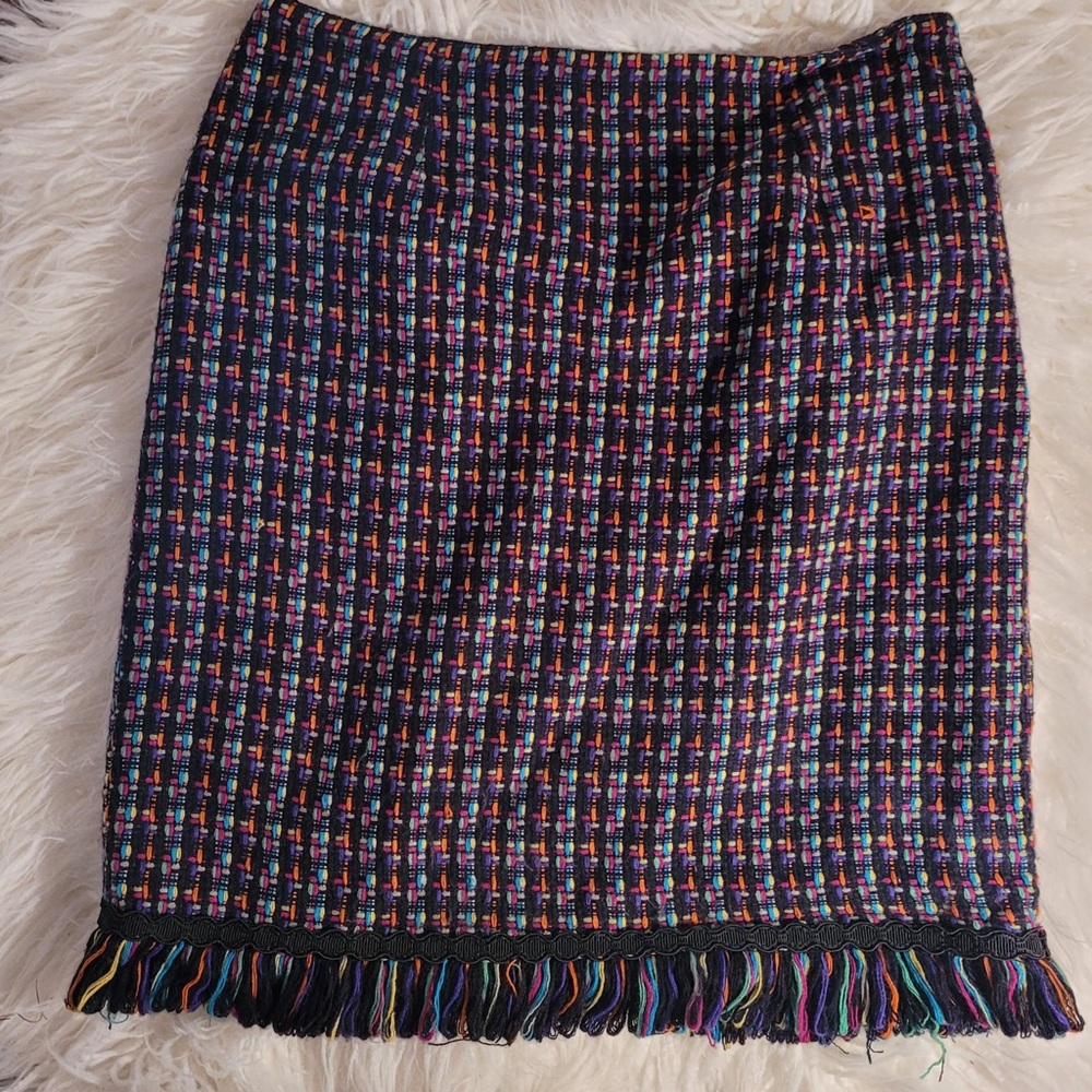 funky multicolored skirt